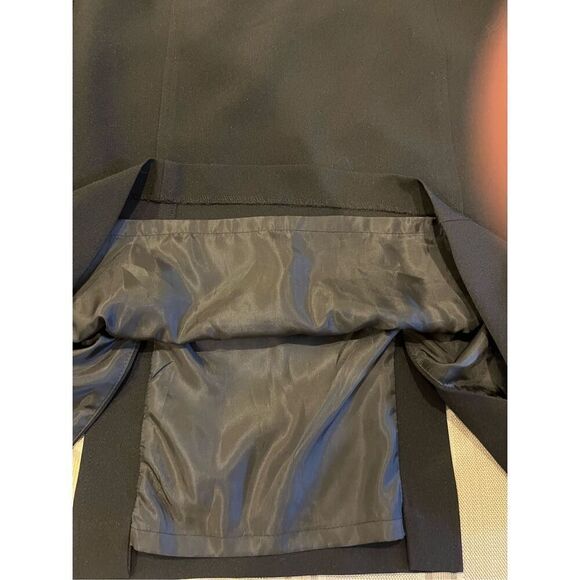 NWT SZ 16 Kasper Pencil Skirt in BLACK Front/Back Double Seamed Detail and Back - Picture 12 of 12